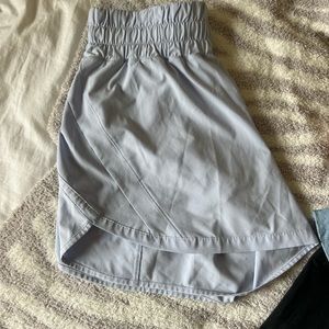Lululemon Pastel Blue Track That Mid-Rise Lined Short 5”